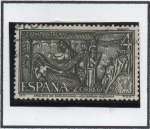 Stamps Spain -  Arqueta d' Carlo Magno