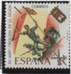 Stamps Spain -  L Aniv. d' l' Legión: Duque d' Alba