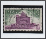 Stamps Spain -  Año santo Compostelano: Igle. Romana d' Eunate