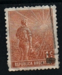 Stamps Argentina -  Granjero y sol naciente