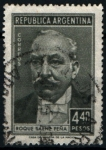 Stamps Argentina -  Roque Saez Peña