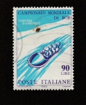 Stamps : Europe : Italy :  Campeonato mundial de bob-sleige en Cortina de Ampezzo