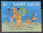 Sellos del Mundo : America : Santa_Lucia : Dibujos Animados - Goofy