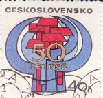Sellos de Europa - Checoslovaquia -  Alegoría de la hoz y el martillo