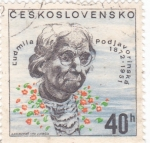 Sellos de Europa - Checoslovaquia -  Ludmila Podjavorinská (1872-1951)