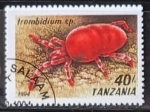 Stamps Tanzania -  Trombidium sp.