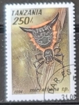 Stamps Tanzania -  Micrathena sp.