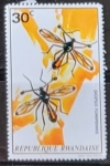 Stamps Rwanda -  Diopsis fumipennis