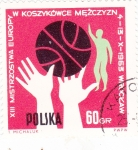 Stamps : Asia : Poland :  CAMPEONATO BASQUET