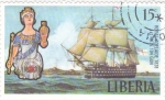 Stamps : Africa : Liberia :  MASCARÓN DE PROA