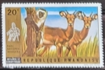 Stamps Rwanda -  National Park of Akagera - Antilopes