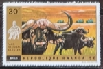 Stamps Rwanda -  National Park of Akagera - Bufalos- - Antilopes