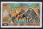 Sellos del Mundo : Africa : Rwanda : National Park of Akagera - Cebras - - Antilopes