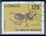 Stamps : Africa : Democratic_Republic_of_the_Congo :  Insectos - Escarabajos