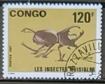 Sellos de Africa - Rep�blica Democr�tica del Congo -  Insectos - Escarabajo