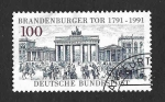 Stamps Germany -  1622 - Bicentenario de la Puerta de Brandeburgo
