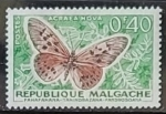Sellos de Africa - Madagascar -  Mariposas - Acraea horta