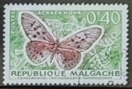 Sellos de Africa - Madagascar -  Mariposas - Acraea horta)