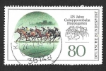 Stamps Germany -  1785 - 125 Años del Hipódromo de Dahlwitz Hoppegarten 