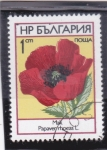 Stamps Bulgaria -  FLORES amapola