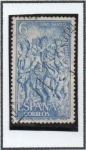 Stamps Spain -  Relieve d' Hospital d' Rey, Burgos