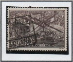 Stamps Spain -  Batalla d' Lepanto