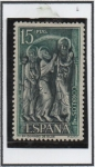 Stamps Spain -  Monasterio d' Santo Domingo: Relieve d' Claustro