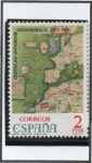 Stamps Spain -  Carta Náutica d' S. XIV