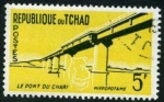 Stamps : Africa : Chad :  Puente de Chari