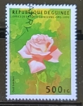 Stamps Guinea -  Flores - Gail Bordeu rose