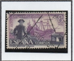 Stamps Spain -  125 Aniv. d' Sello Español: Correos Marítimos