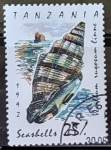 Stamps Tanzania -  Moluscos - Rugose Mitre