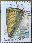 Stamps Tanzania -  Moluscos - Lettered Cone 