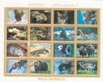 Stamps United Arab Emirates -  animales salvajes