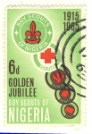 Stamps Africa - Nigeria -  bodas de oro boy scouts