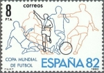 Stamps Spain -  ESPAÑA 1980 2570 Sello Nuevo Campeónato Mundial de Futbol España'82 Yvert2217 Scott2211
