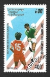 Sellos de Asia - Camboya -  1366 - Campeonato del Mundo de Fútbol. USA.