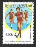 Sellos de Asia - Laos -  680 - Campeonato del Mundo de Fútbol. Mexico.