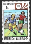 Sellos de Asia - Maldivas -  516 - Campeonato Mundial de Fútbol. Munich.