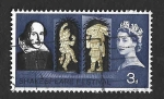 Stamps United Kingdom -  402 - Shakespeare