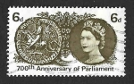Stamps United Kingdom -  422 - Sello de Simón de Montfort