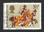 Stamps United Kingdom -  725 - Roberto I Bruce Rey de Escocia