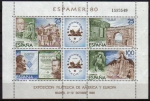 Sellos del Mundo : Europa : Espaa : ESPAÑA 1980 2583 Sellos Nuevos HB Exposición Filatelica de America y Europa Espamer 80 YvertB27