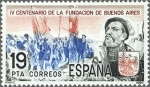 Stamps Spain -  ESPAÑA 1980 2584 Sello Nuevo IV Cent. de la Fundación Buenos Aires. Juan de Garay Yvert2225 Scott222