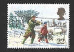 Stamps United Kingdom -  1341 - Navidad