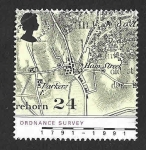 Stamps United Kingdom -  1392 - Bicentenario de los Mapas de Inspección de Artillería