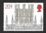 Sellos de Europa - Reino Unido -  B3 - Catedral de Ely
