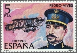 Stamps : Europe : Spain :  ESPAÑA 1980 2595 Sello Nuevo Pioneros aviación Pedro Vives Vich Yvert2229 Scott2225