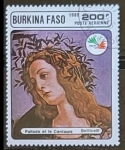 Stamps Burkina Faso -  Pallade y el Centauro - Boticelli