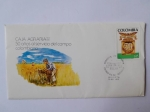 Stamps Colombia -  Caja Agraria- 50 años -1931-1981- Correo Primer Día de Servicio- 9-XII-81